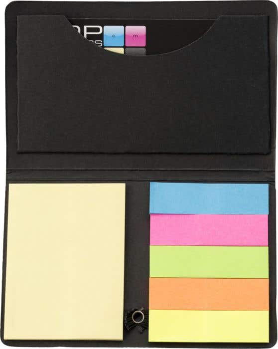 Carnet mémo Stickycard | 150 sticky notes | Compartiment de rangement