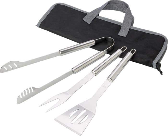 BBQ set Grill | RVS | 3-delig | Met opbergtas