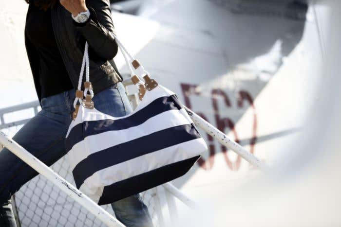 Sac de plage Femiline | 20 L | Anses en corde | Rayé