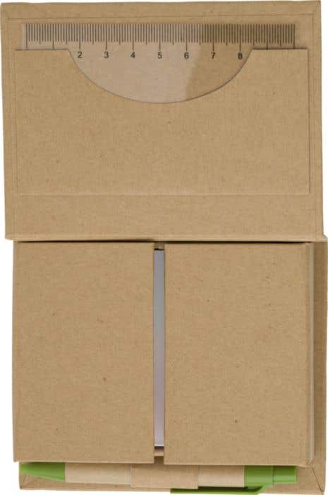 Notitieblok Multi-eco | Sticky notes | Liniaal | Met pen