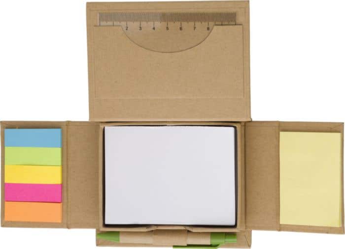 Notitieblok Multi-eco | Sticky notes | Liniaal | Met pen