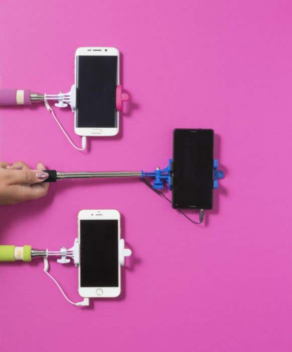 Selfie stick Portrait