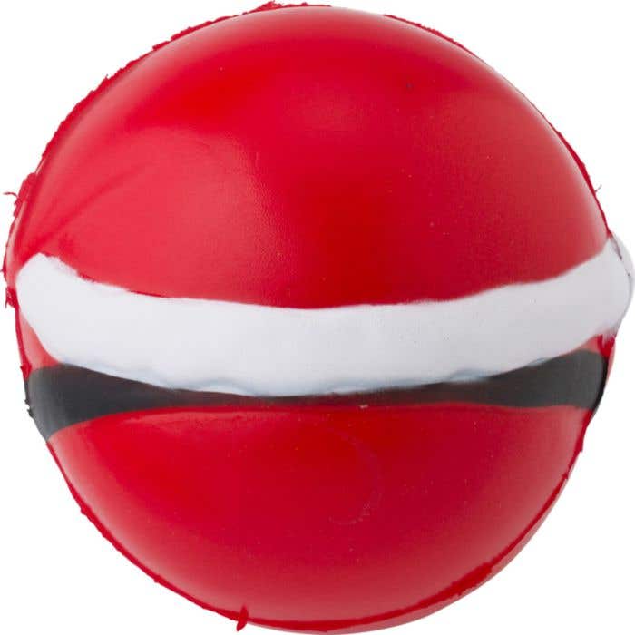 Balle anti-stress Santa | Forme de père Noël | 6,5 cm