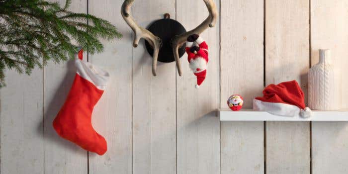 Balle anti-stress Santa | Forme de père Noël | 6,5 cm