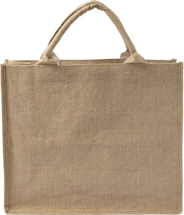 Boodschappentas Jutashop | 17 L | Jute | Gelamineerde binnenkant