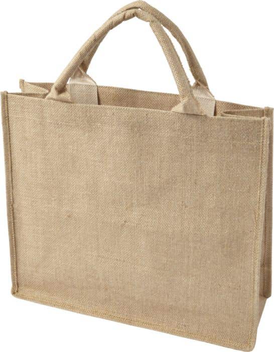 Boodschappentas Jutashop | 17 L | Jute | Gelamineerde binnenkant