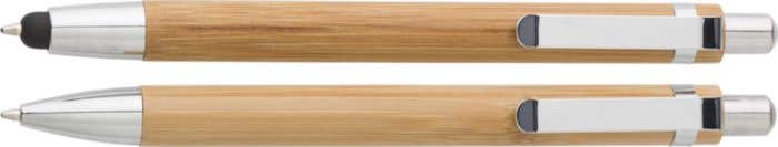 Schrijfset Bamboo-touch | Bamboe | 2-delig | Balpen en vulpotlood
