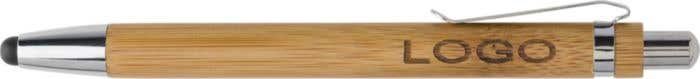Schrijfset Bamboo-touch | Bamboe | 2-delig | Balpen en vulpotlood