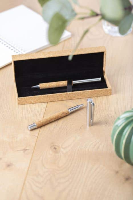 Parure d'écriture Korek | Liège | 2 pièces | Stylo à bille et roller