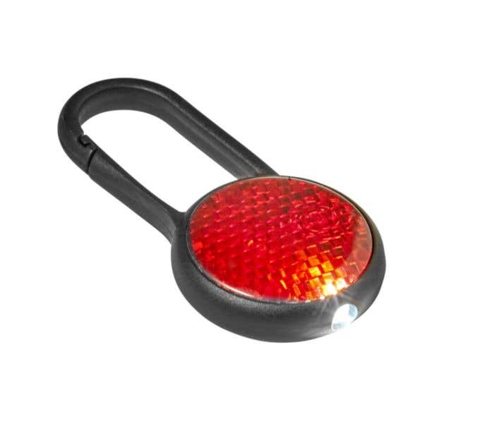 Veiligheidslampje Caralight | Karabijnhaak | Incl. batterij