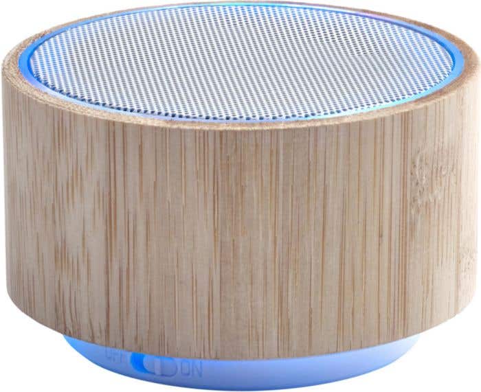 Enceinte Nature | Bambou | Sans fil | Bandes lumineuses