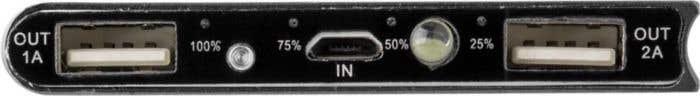 Powerbank Solium | 8.000 mAh | Solar | LED-indicator