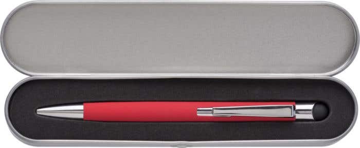 Stylus pen Rubo | Rubberen afwerking | In metalen doosje