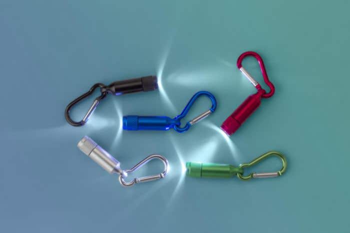 Sleutelhanger Minilight | Zaklamp | Karabijnhaak