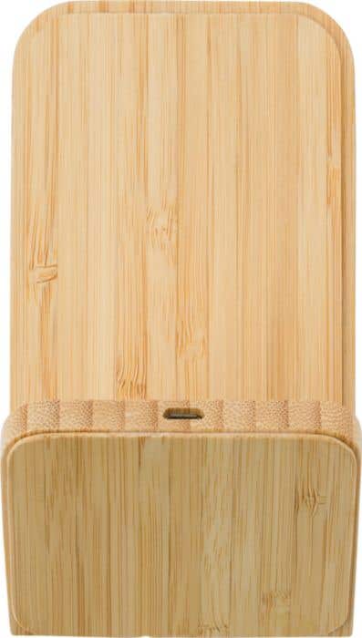 Draadloze oplader Phonestand | Bamboe | Telefoonhouder