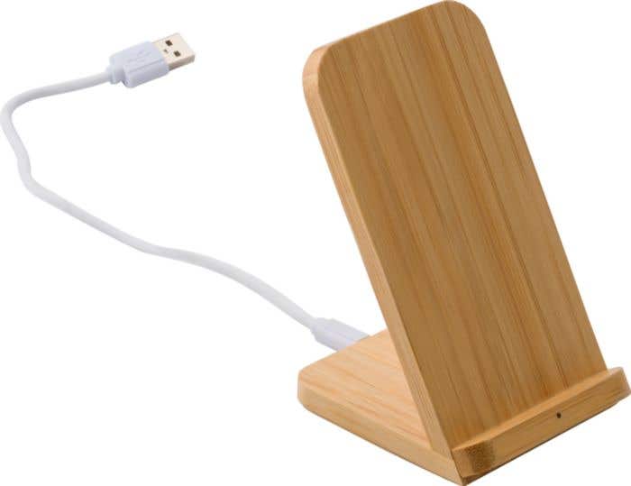 Chargeur sans fil Phonestand | Bambou | Support téléphone