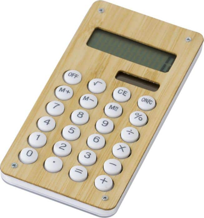 Rekenmachine Ecochiffre | Bamboe | 8 cijfers | Solar