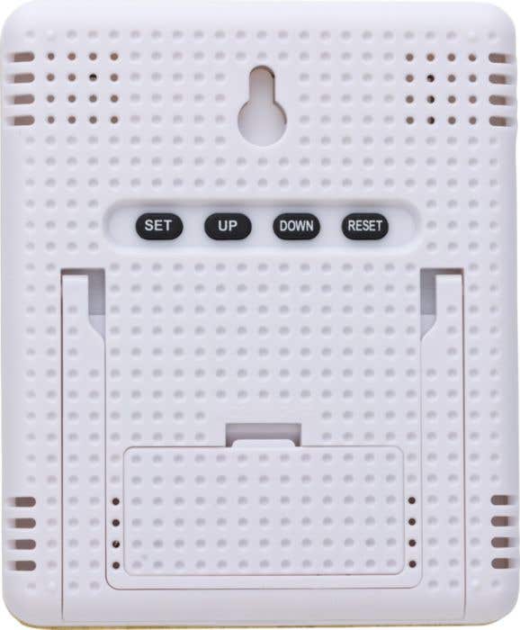 Weerstation Tempus | Bamboe | Met klok | Thermometer