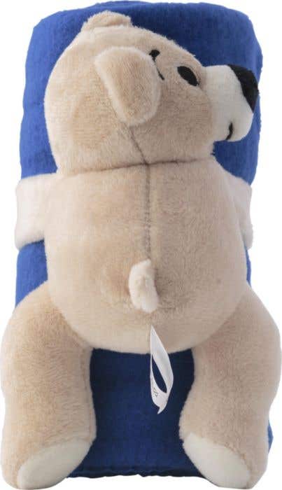 Knuffelbeer Owen | Met fleecedeken | 120x80 cm