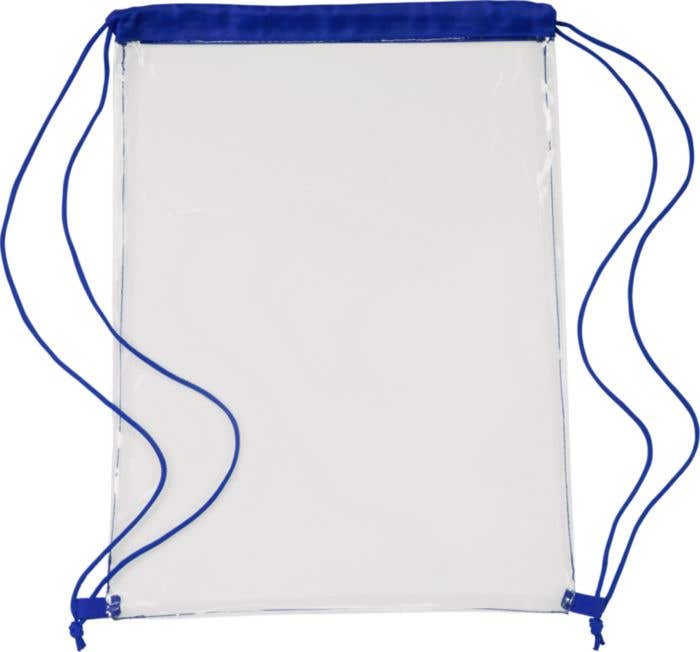 Rugzak Duo-Clear | 5 L | Trekkoord | Transparant | Gekleurde details