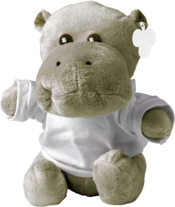 Knuffel met T-shirt Nijlpaard