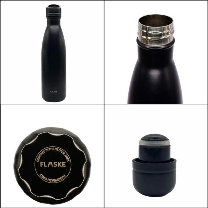Dubbelwandige drinkfles Flaske Original Mono 500ml