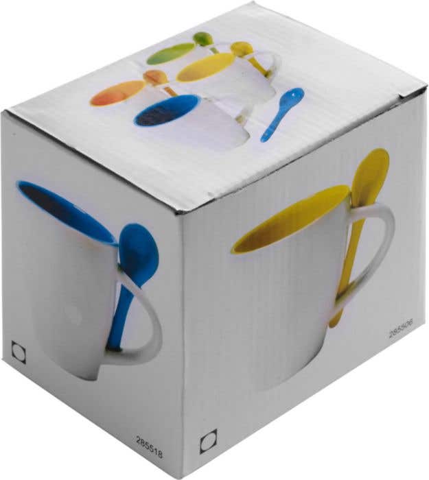 Mok Lisa | 300 ml | Met lepel | Matte afwerking