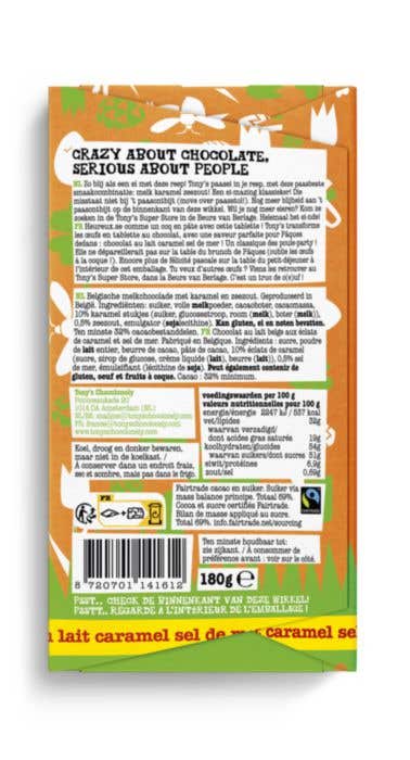 Barre de chocolat Milk Caramel (180g) Tony's Chocolonely