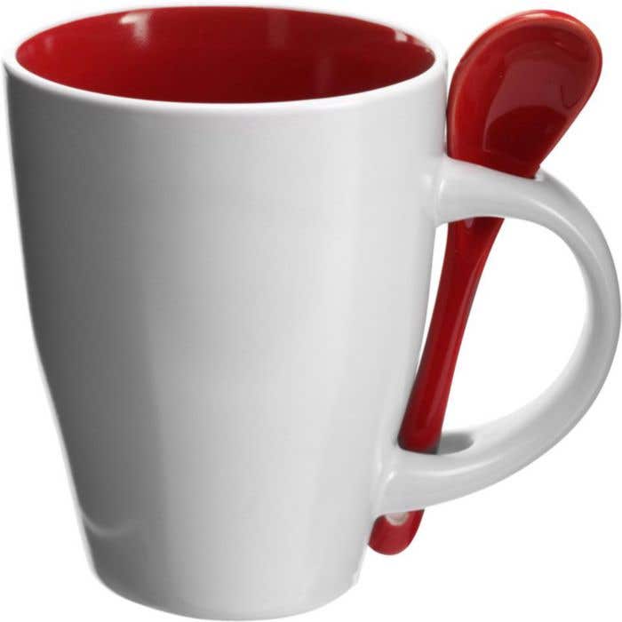 Mok Lisa | 300 ml | Met lepel | Matte afwerking