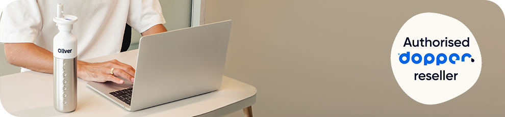 dopper, drinking bottles, desk