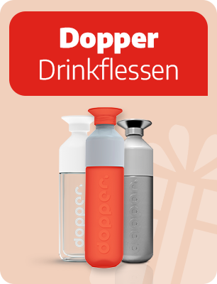 drinking bottles, Dopper, text